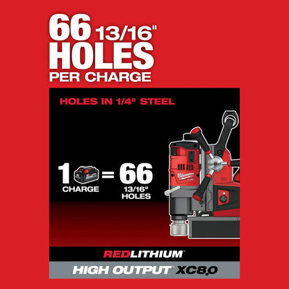 Milwaukee 2788-22HD M18 FUEL 18-Volt Brushless Cordless 1-1/2 -inch Lineman Magnetic Drill HD Kit With (2) 8.0Ah Batteries