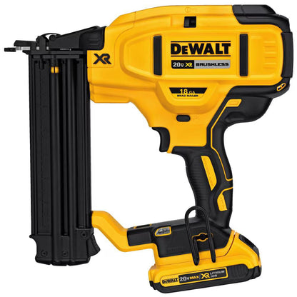 DEWALT DCN680D1 20V MAX Lithium-Ion 18-Gauge Cordless Brad Nailer Kit with 2Ah Battery, Charger and Bag