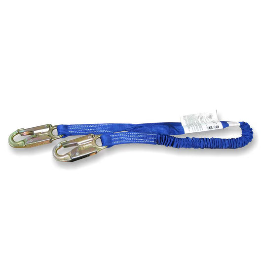 WORKHORSE 6 ft Shock Absorbing Lanyard – Blue Fall Protection Safety Lanyard