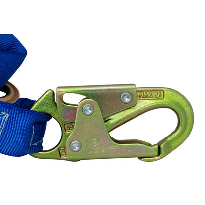 WORKHORSE 6 ft Shock Absorbing Lanyard – Blue Fall Protection Safety Lanyard