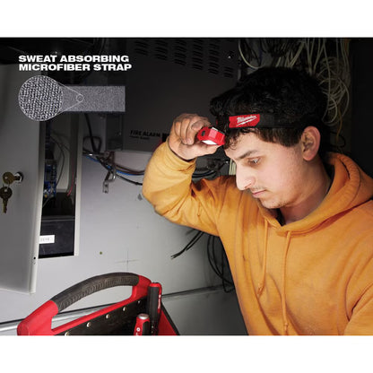 Milwaukee 2103 Tool 350-Lumen TRUEVIEW LED Alkaline Flood Headlamp