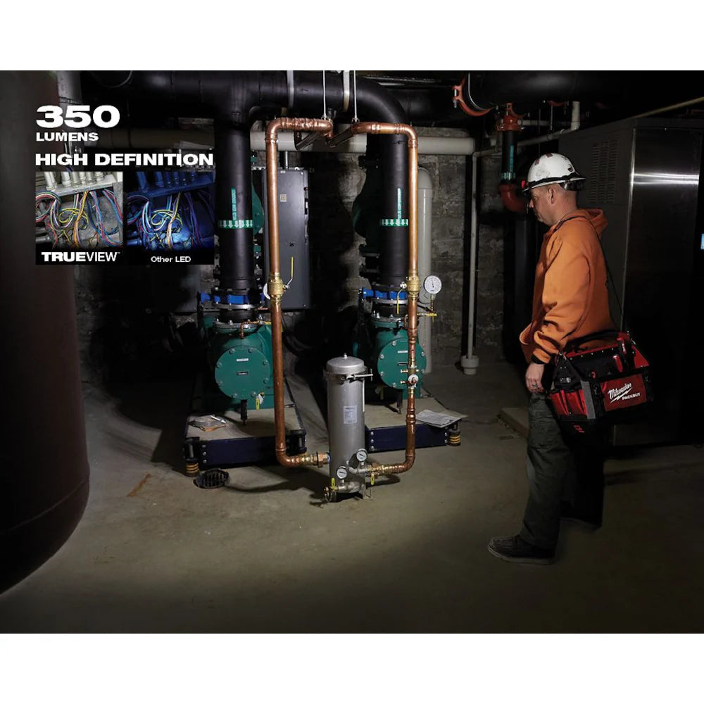 Milwaukee 2103 Tool 350-Lumen TRUEVIEW LED Alkaline Flood Headlamp