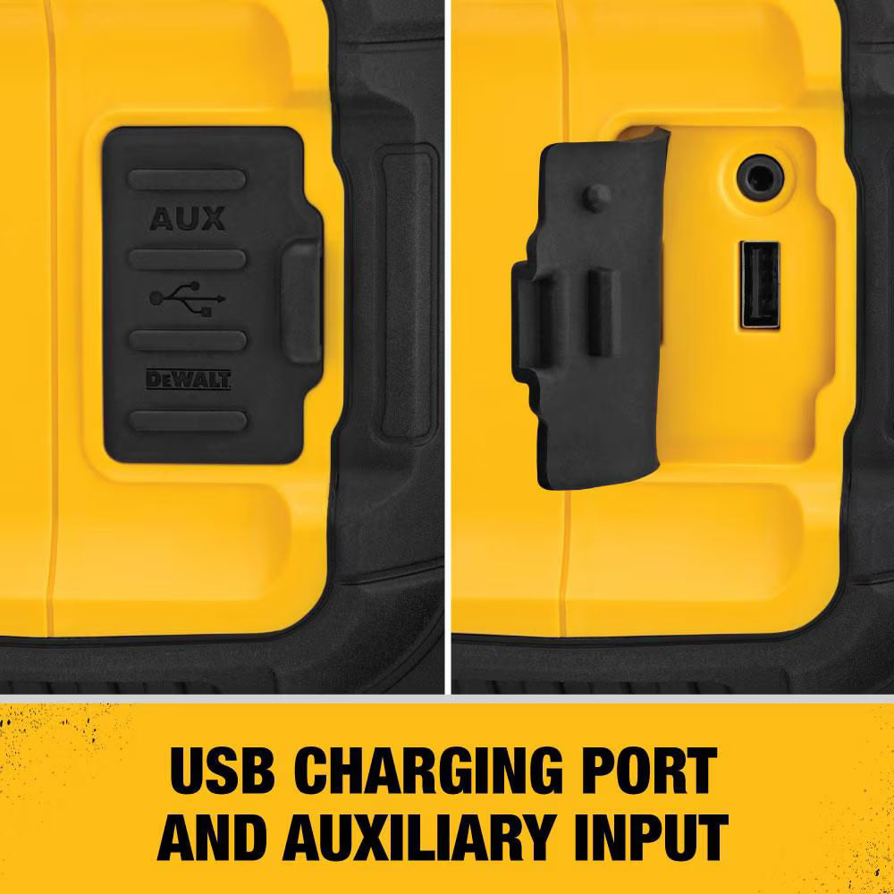 DEWALT DCR010 12V/20V MAX Lithium-Ion Cordless/Corded Worksite Bluetooth Speaker