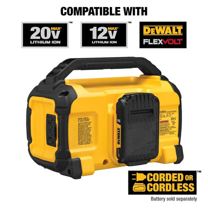 DEWALT DCR010 12V/20V MAX Lithium-Ion Cordless/Corded Worksite Bluetooth Speaker