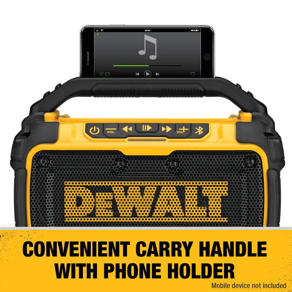 DEWALT DCR010 12V/20V MAX Lithium-Ion Cordless/Corded Worksite Bluetooth Speaker