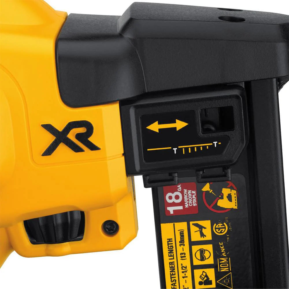 DEWALT DCN681B 20V MAX XR Lithium-Ion Cordless Brushless 18-Gauge Narrow Crown Stapler (Tool-Only)