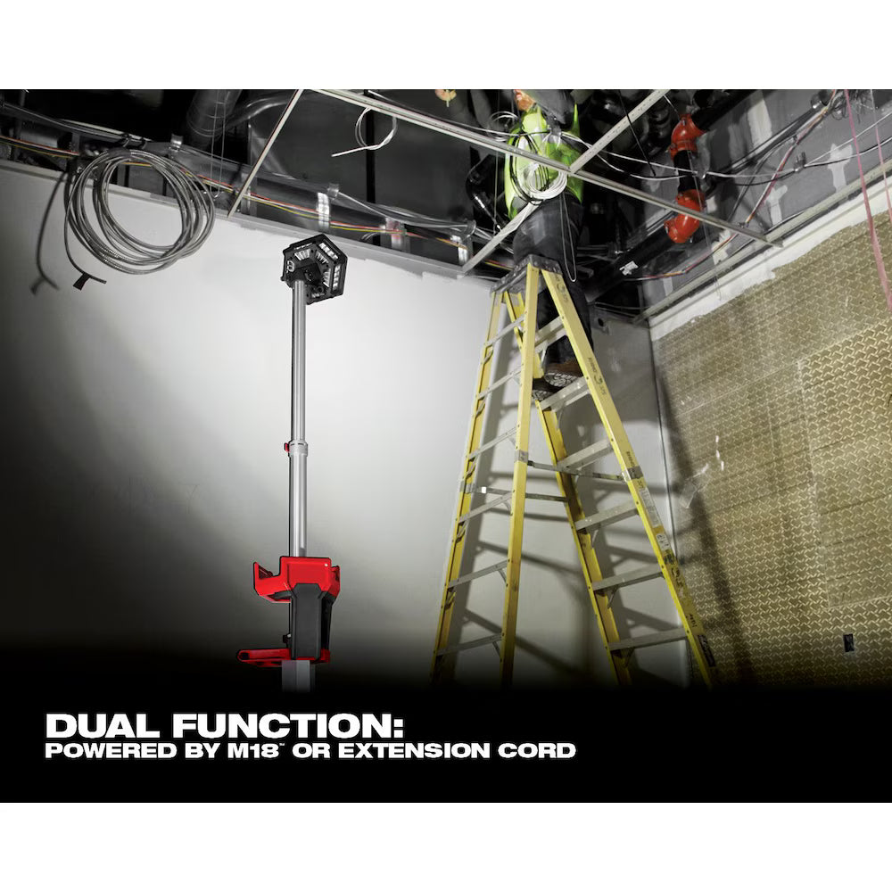 Milwaukee 2131-20 Tool M18 18-Volt Lithium-Ion Cordless Rocket Dual Power Portable Tower Light (Tool Only)