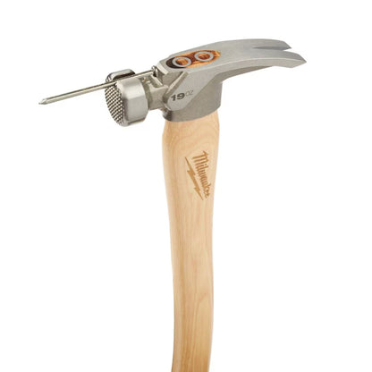 Milwaukee 48-22-9519 Tool 19oz Smooth Face Hickory Wood Framing Hammer