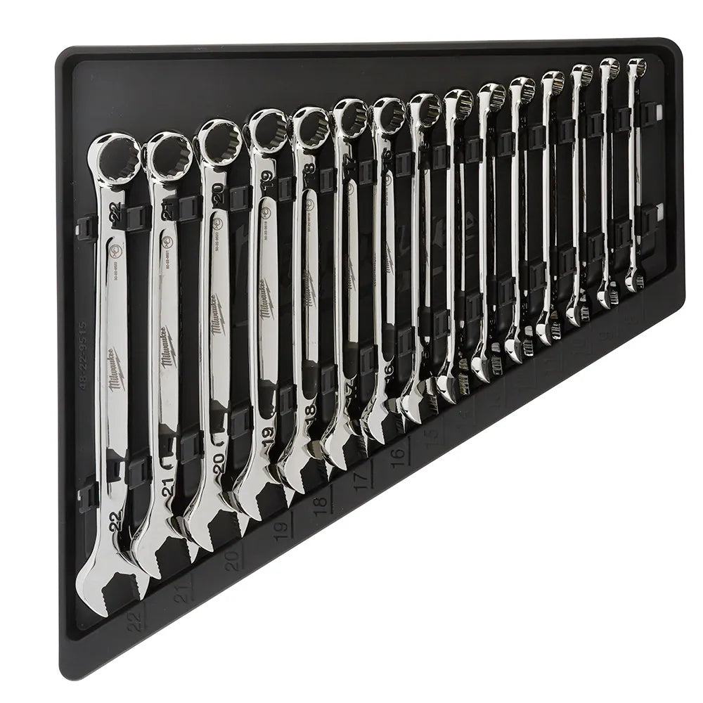Milwaukee 48-22-9515 Tool Combination Metric Wrench Mechanics Tool Set (15-Piece)