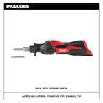 Milwaukee 2488-20 Tool M12 12V Lithium-Ion Cordless Soldering Iron (Tool Only)