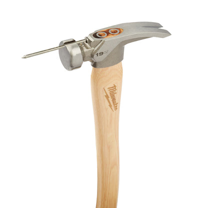 Milwaukee 48-22-9519 Tool 19oz Smooth Face Hickory Wood Framing Hammer