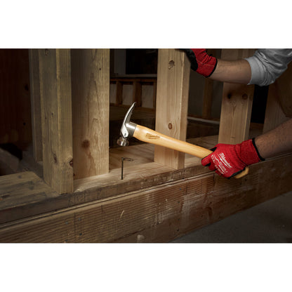 Milwaukee 48-22-9519 Tool 19oz Smooth Face Hickory Wood Framing Hammer