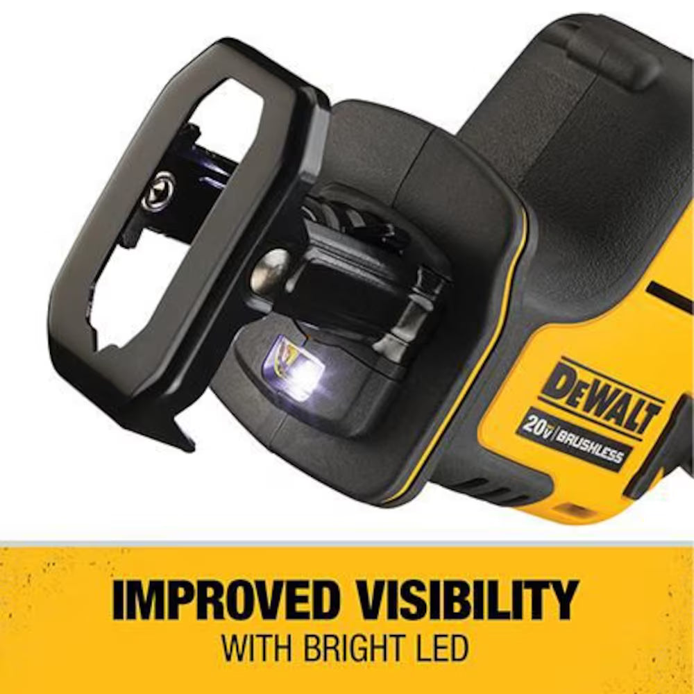 DEWALT DCS369B 20V MAX ATOMIC Lithium-Ion Cordless Brushless One-Handed Reciprocating Saw (Tool Only)