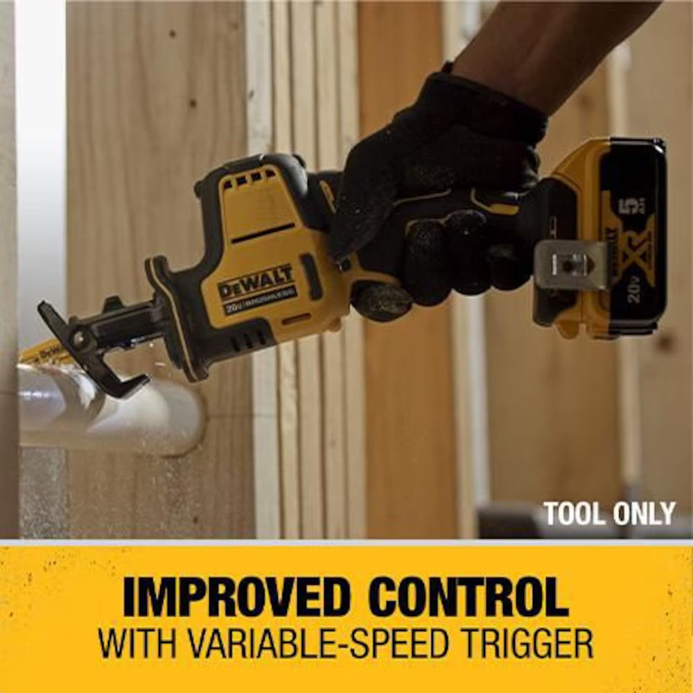 DEWALT DCS369B 20V MAX ATOMIC Lithium-Ion Cordless Brushless One-Handed Reciprocating Saw (Tool Only)