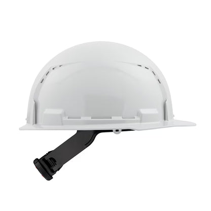 Milwaukee 48-73-1200 Tool BOLT White Type 1 Class C Front Brim Vented Hard Hat with 4 Point Ratcheting Suspension