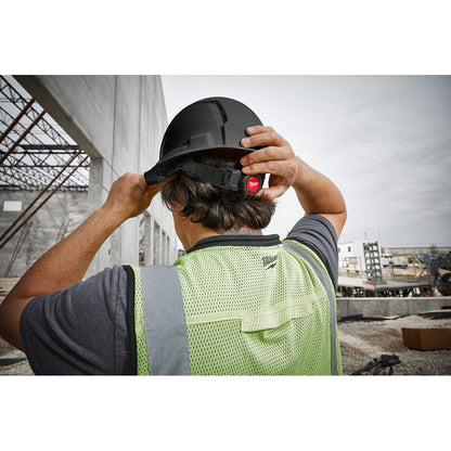 Milwaukee 48-73-1200 Tool BOLT White Type 1 Class C Front Brim Vented Hard Hat with 4 Point Ratcheting Suspension