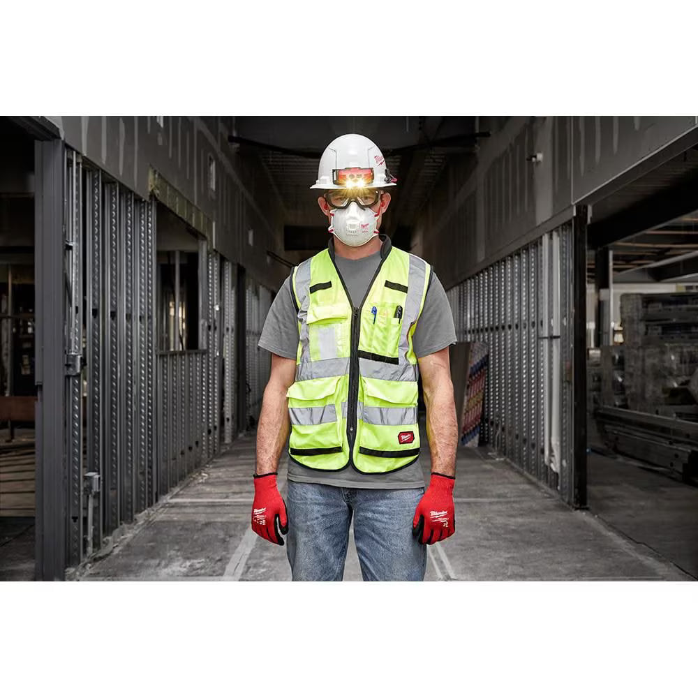 Milwaukee 48-73-4004 Tool Professional N95 Multi-Purpose Valved Respirator with Gasket (10-Pack)