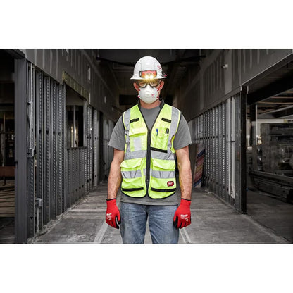 Milwaukee 48-73-4004 Tool Professional N95 Multi-Purpose Valved Respirator with Gasket (10-Pack)