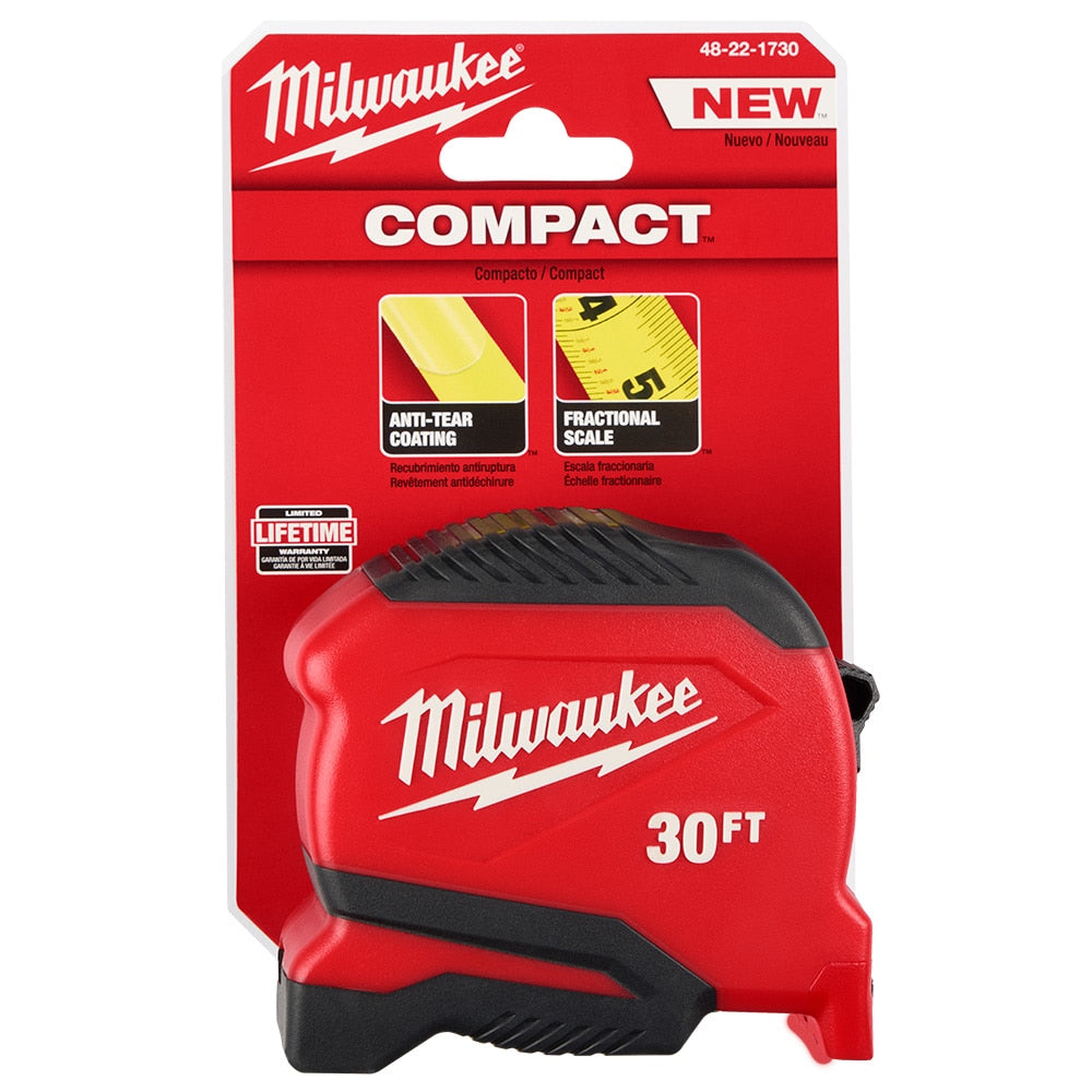 Milwaukee 48-22-1730 Tool 30 ft. Compact Tape Measure