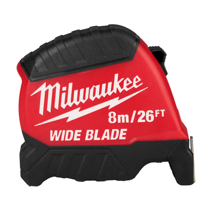 Milwaukee 48-22-1226 Tool 8 m/26 ft. x 1.3 -inch Wide Blade Tape Measure with 17 ft. Reach