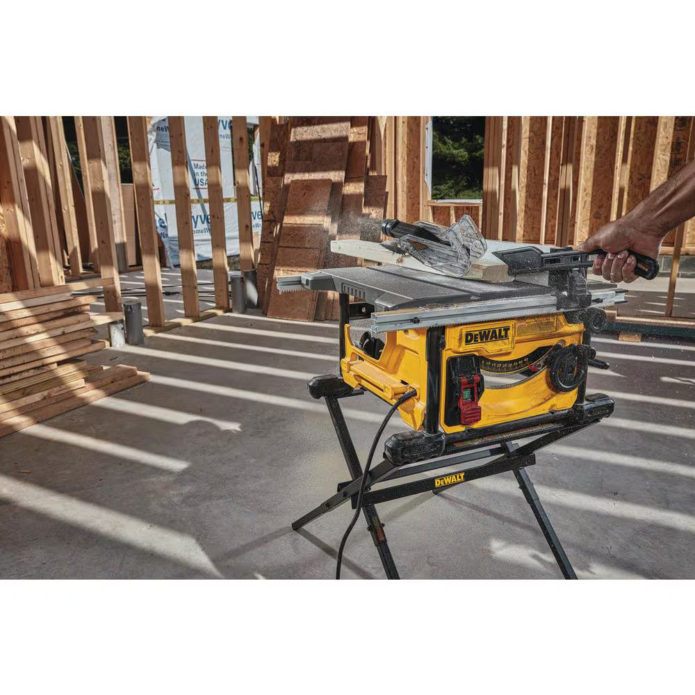 DEWALT DWE7485 15 Amp Corded 8-1/4 inch Compact Portable Jobsite Table saw (Stand Not Included)