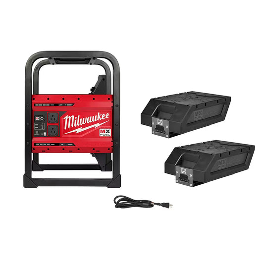Milwaukee MXF002-2XC Tool MX FUEL CARRY-ON 3600W/1800W Li-Ion Battery Powered Portable Power Station Generator With 2 Batteries