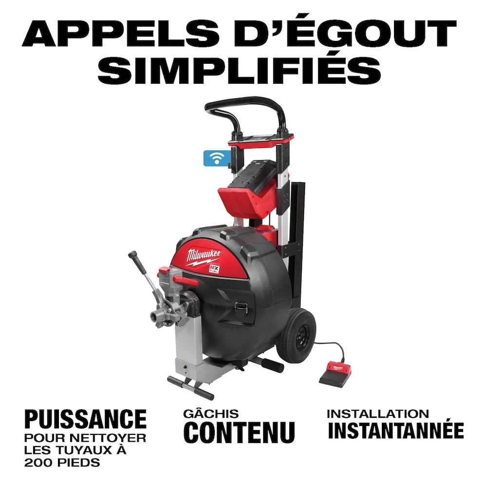 Milwaukee MXF500-1CP Tool MX FUEL Lithium-Ion Cordless Sewer Drum Machine with Battery