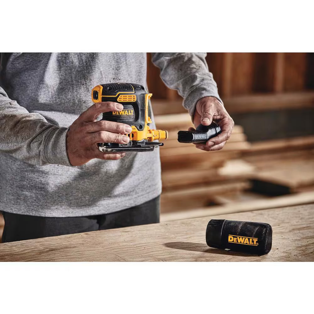 DEWALT DCW200B 20V MAX XR Cordless Brushless 1/4 Sheet Variable Speed Sander (Tool-Only)