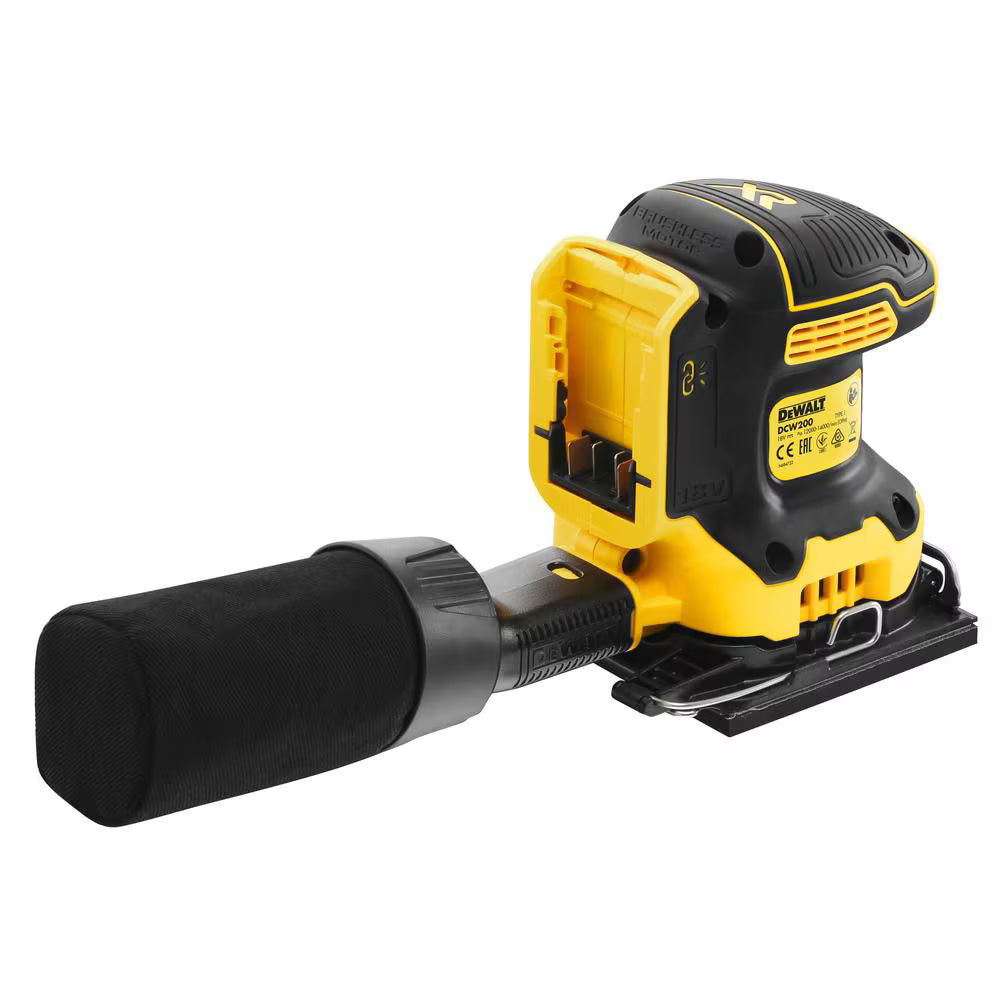 DEWALT DCW200B 20V MAX XR Cordless Brushless 1/4 Sheet Variable Speed Sander (Tool-Only)