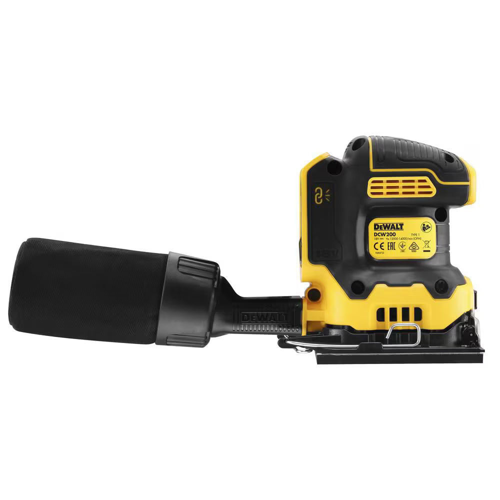 DEWALT DCW200B 20V MAX XR Cordless Brushless 1/4 Sheet Variable Speed Sander (Tool-Only)