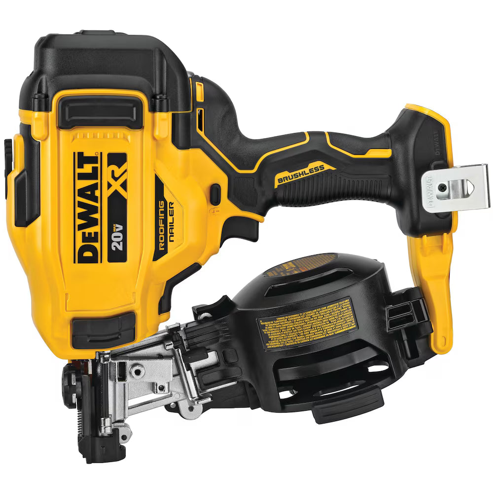 DEWALT DCN45RNB 20V MAX XR Lithium-Ion Cordless Brushless 15-Degree Roofing Nailer (Tool-Only)