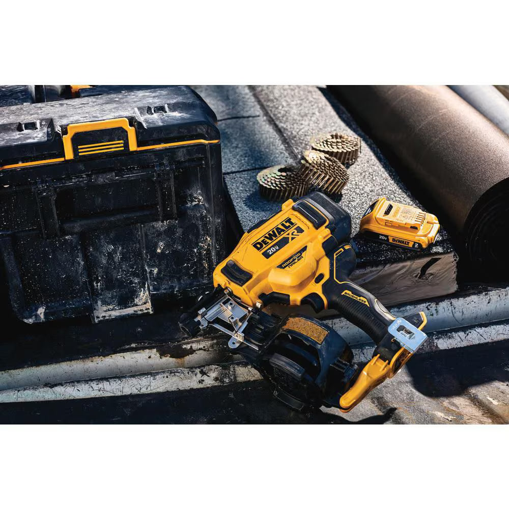DEWALT DCN45RNB 20V MAX XR Lithium-Ion Cordless Brushless 15-Degree Roofing Nailer (Tool-Only)