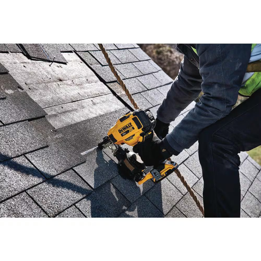 DEWALT DCN45RNB 20V MAX XR Lithium-Ion Cordless Brushless 15-Degree Roofing Nailer (Tool-Only)