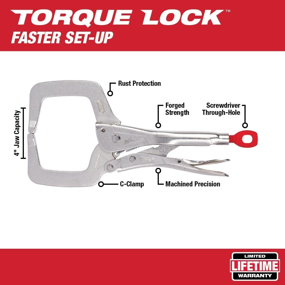 Milwaukee 48-22-3695 Tool Torque Lock Locking Pliers Kit (5-Piece)