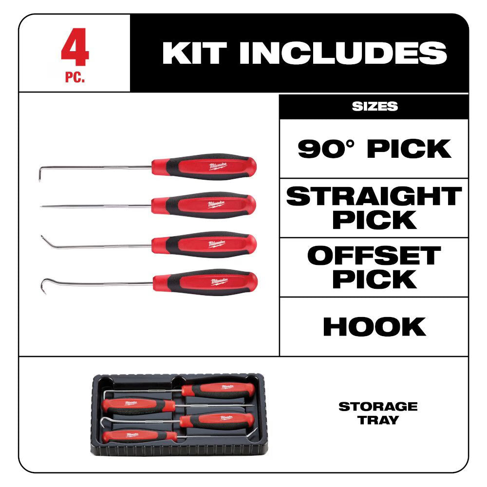 Milwaukee 48-22-9215 Tool Hook & Pick Set (4-Piece)