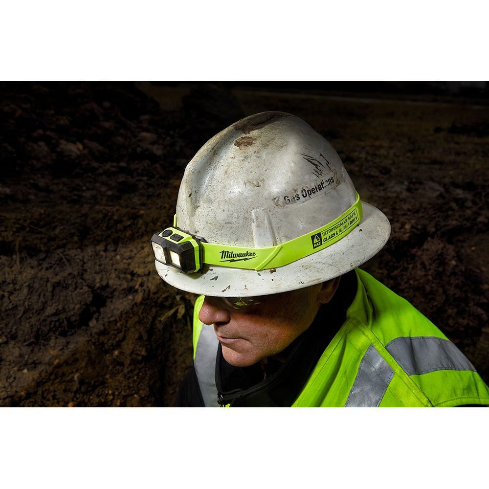 Milwaukee 2004-HZL Tool 310 Lumens LED Intrinsically Safe Spot/Flood Headlamp with Batteries