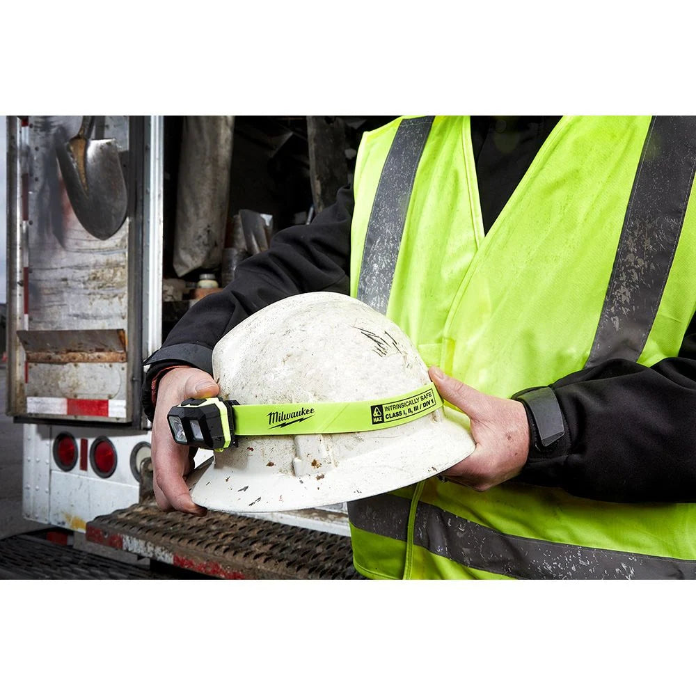 Milwaukee 2004-HZL Tool 310 Lumens LED Intrinsically Safe Spot/Flood Headlamp with Batteries