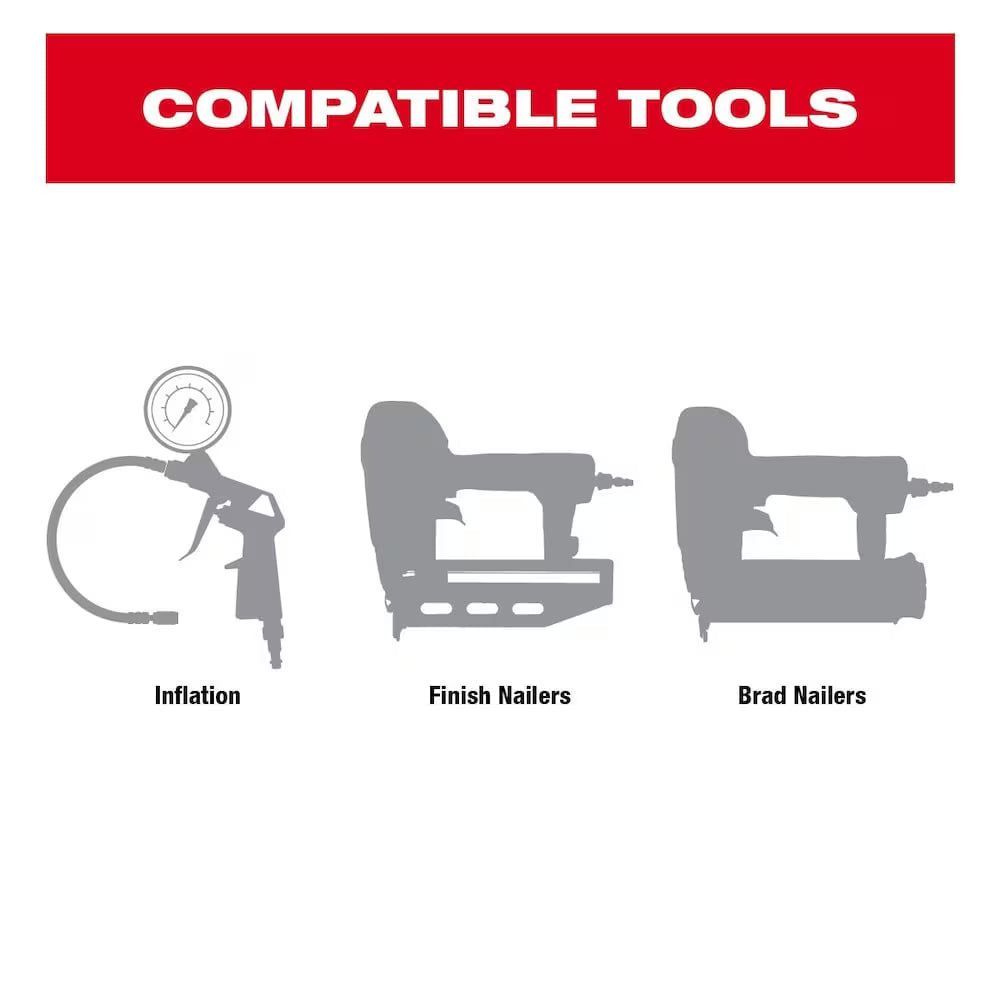 Milwaukee 2840-20 Tool M18 FUEL 18-Volt Lithium-Ion Brushless Cordless 2 Gallon Electric Compact Quiet Compressor (Tool Only)