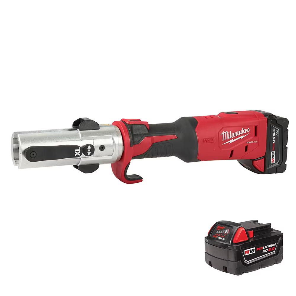 Milwaukee M18 FORCE LOGIC Long Throw Press Tool Kit – 18V, 2 × 3.0Ah Batteries