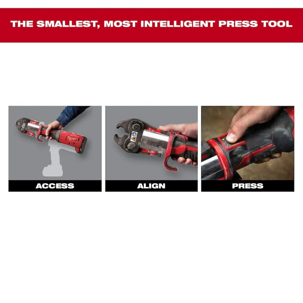 Milwaukee M18 FORCE LOGIC Long Throw Press Tool Kit – 18V, 2 × 3.0Ah Batteries