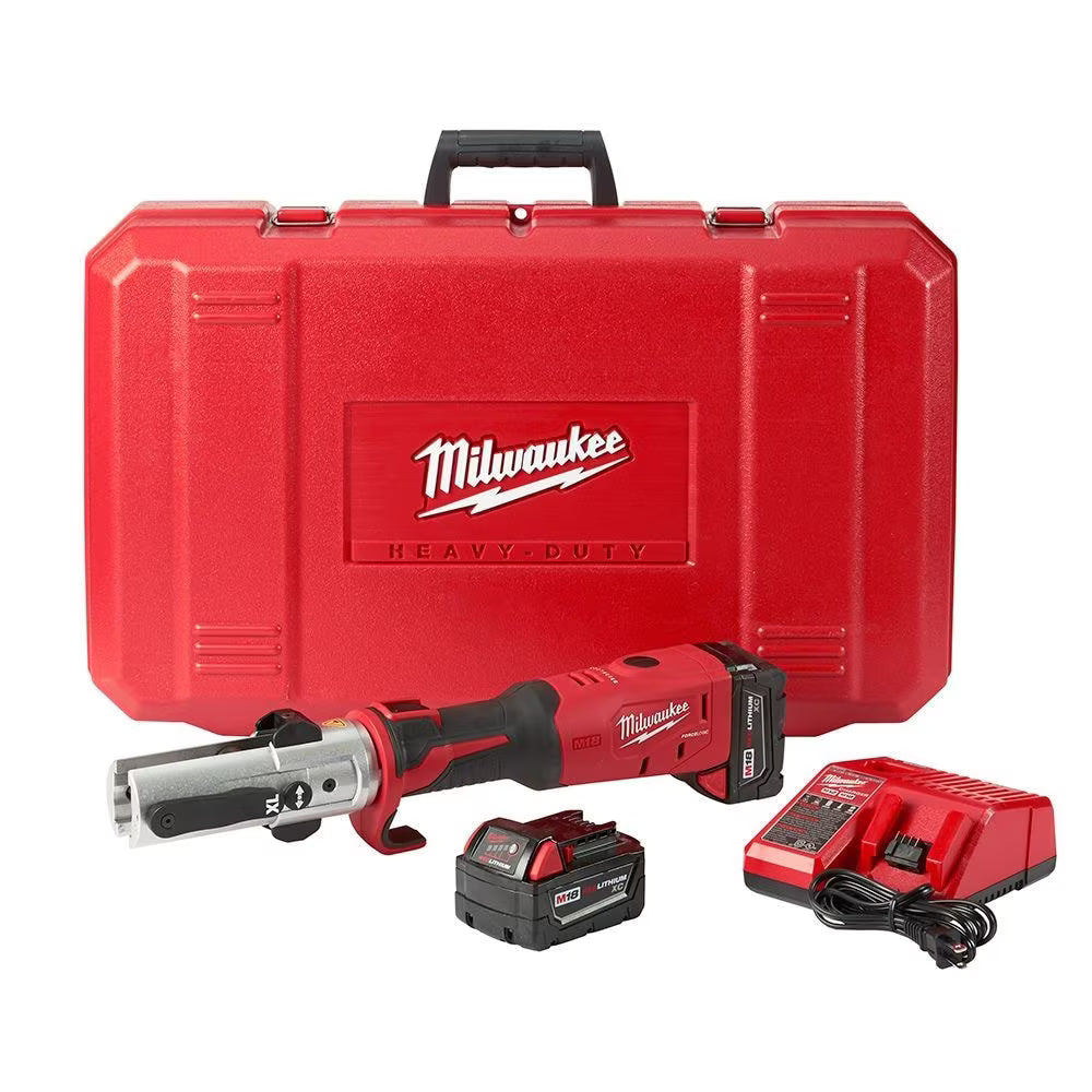 Milwaukee M18 FORCE LOGIC Long Throw Press Tool Kit – 18V, 2 × 3.0Ah Batteries