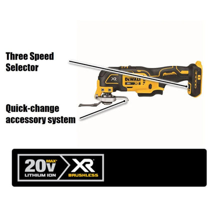 DEWALT DCS356B 20-Volt MAX XR Lithium-Ion Cordless Brushless Oscillating Tool (Tool Only)