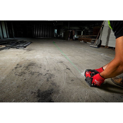 Milwaukee 3622-20 Tool M12 12-Volt Lithium-Ion Cordless Green 125 ft. Cross Line and Plumb Points Laser Level (Tool-Only)