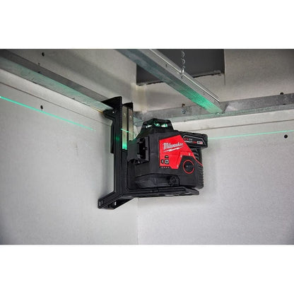 Milwaukee 3632-21 Tool M12 12V Lithium-Ion Green 125 ft. 3-Plane Laser Level Kit with 4.0 Ah Battery, Charger and Case