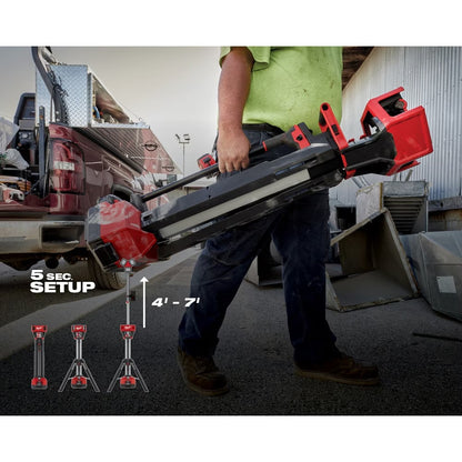 Milwaukee 2136-20 Tool M18 18-Volt Lithium-Ion Cordless 6,000 Lumens Rocket Dual Power Tower Light with Charger (Tool-Only)