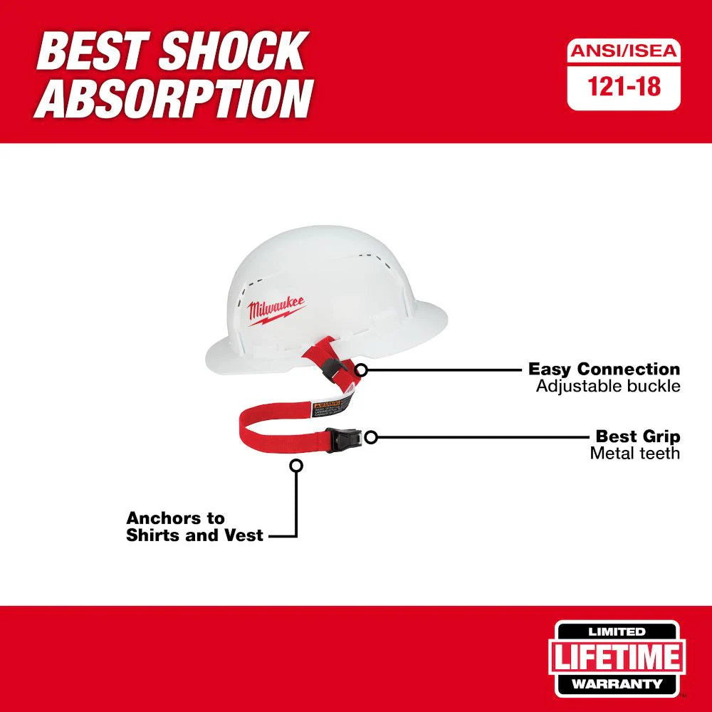 Milwaukee 48-22-8800 Tool 2 lbs. Rated Hard Hat Lanyard with Clip