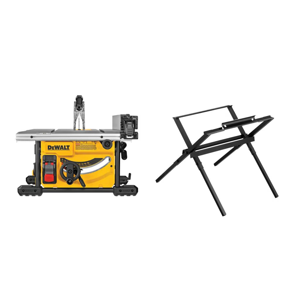 DEWALT DWE7485WS 15 Amp Corded 8-1/4 inch Compact Jobsite Table saw with Stand
