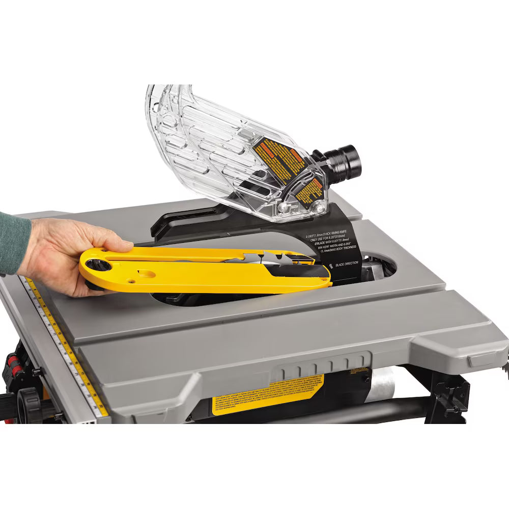 DEWALT DWE7485WS 15 Amp Corded 8-1/4 inch Compact Jobsite Table saw with Stand
