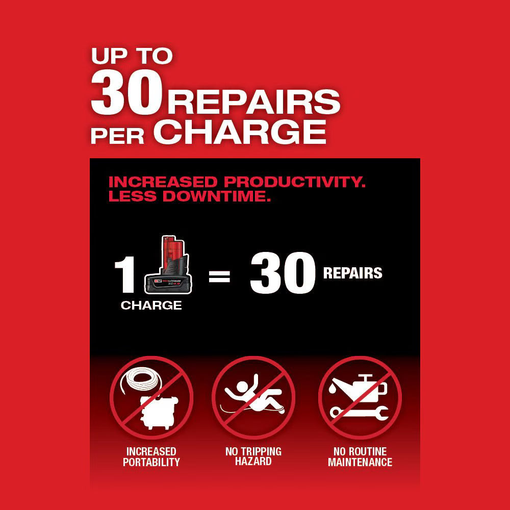 Milwaukee 2409-20 Tool M12 FUEL 12V Lithium-Ion Brushless Cordless Low Speed Tire Buffer (Tool-Only)