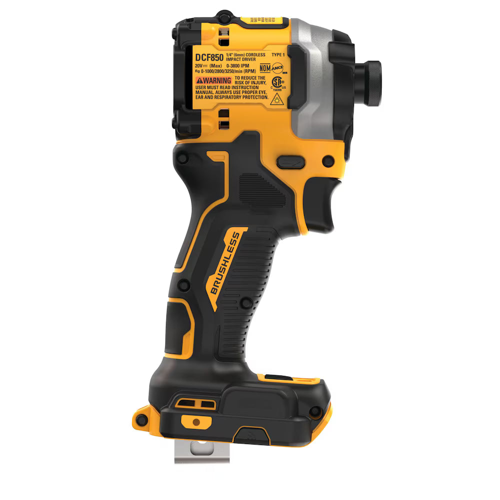 DEWALT DCF850B 20-Volt MAX ATOMIC Lithium-Ion Brushless Cordless 3-Speed Impact Driver (Tool Only)